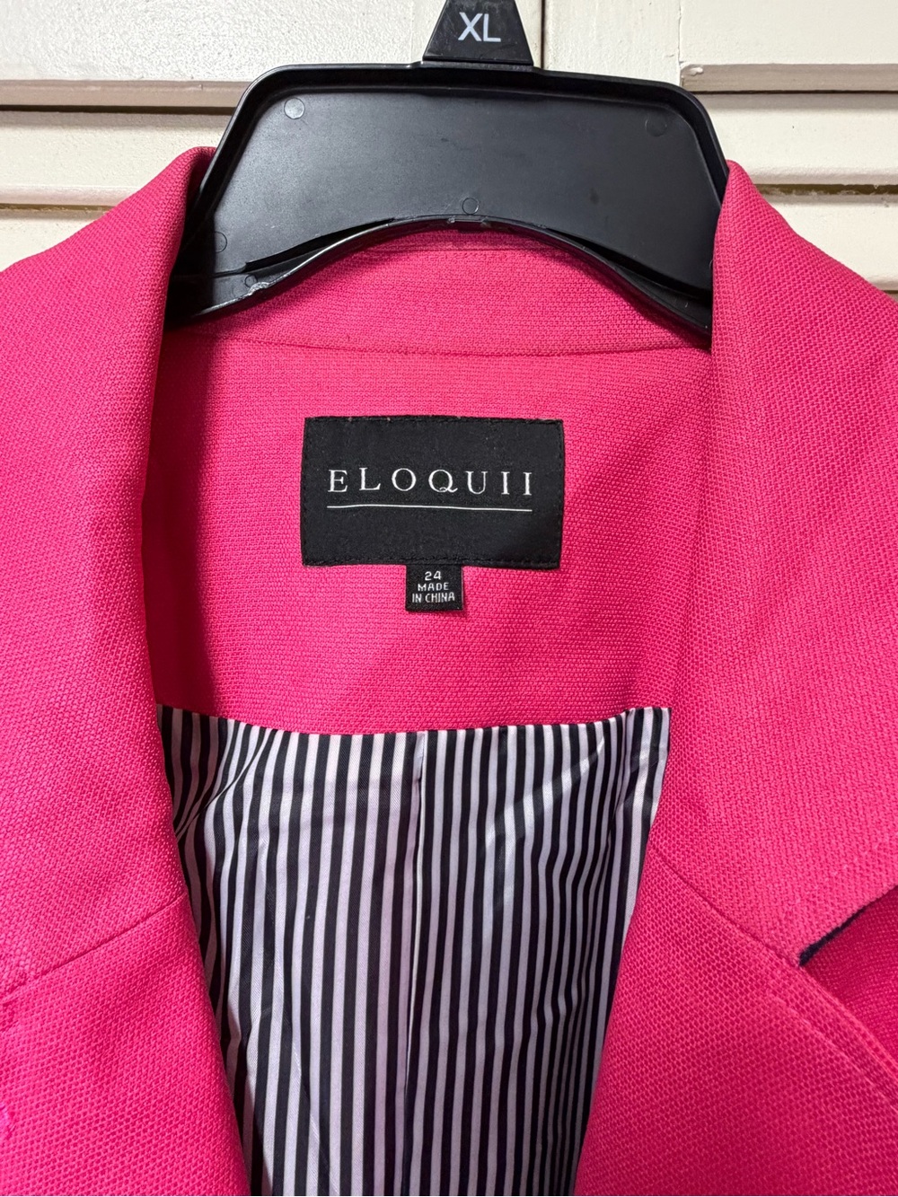 NWOT Eloquii Pink Tailored Blazer callout - Picture 2 of 4